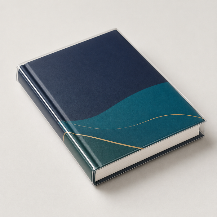 Anti-scratch matte laminated book cover hero view